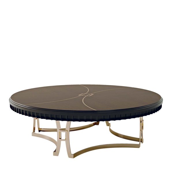 Glamour Round Low Coffee Table by Carpanese Home