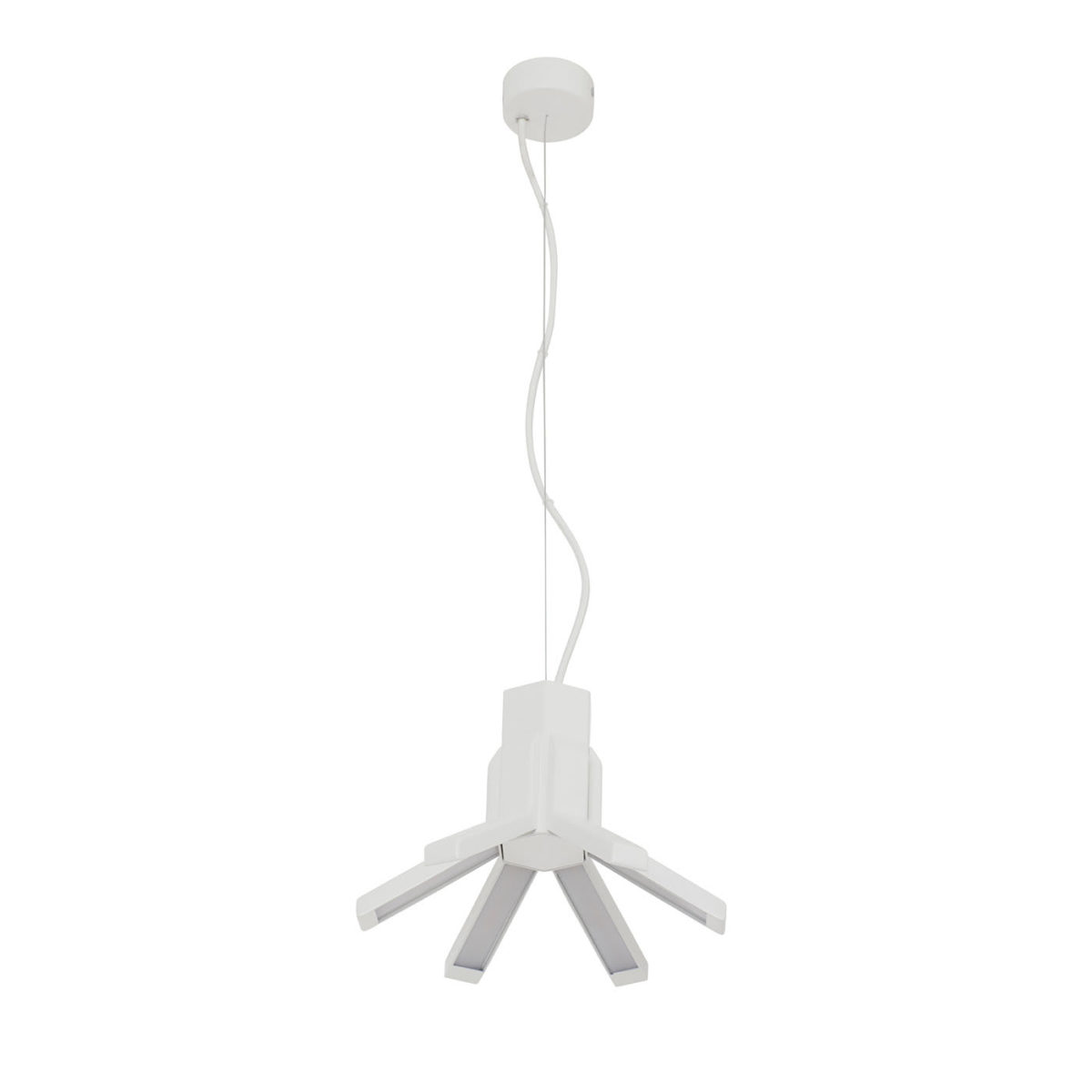 Aster Medium White Pendant Lamp by Roberto Favaretto