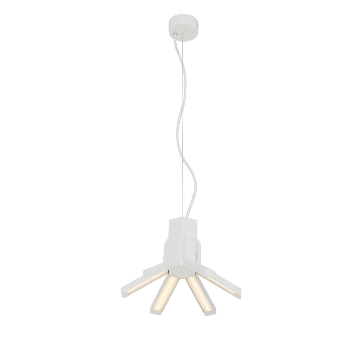 Aster Medium White Pendant Lamp by Roberto Favaretto