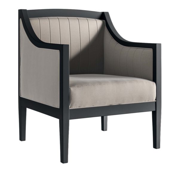 Beverly Hills Armchair with Angular Armrests by Carpanese Home