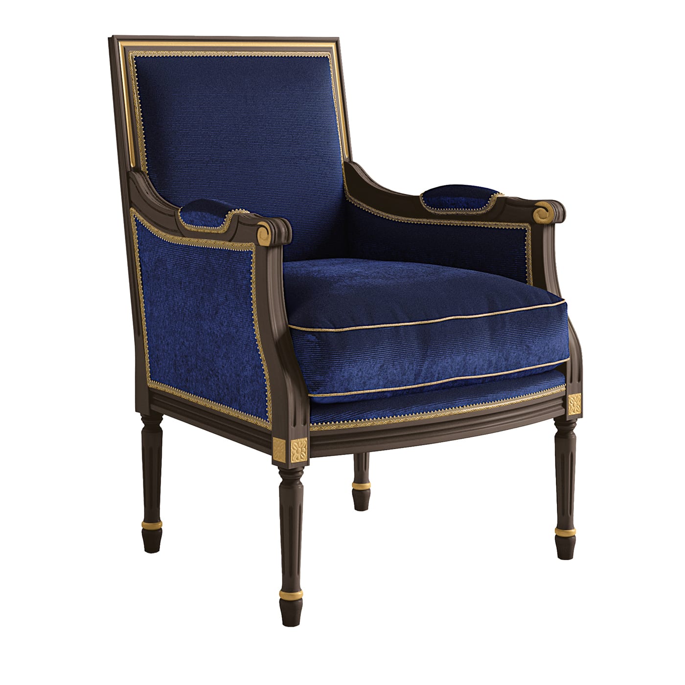 House of Art Blue 6044 Armchair by Carpanese Home