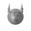 Corrado White Wall Lamp by Karman
