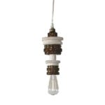 Mek M White and Bronze  Pendant Lamp by Karman