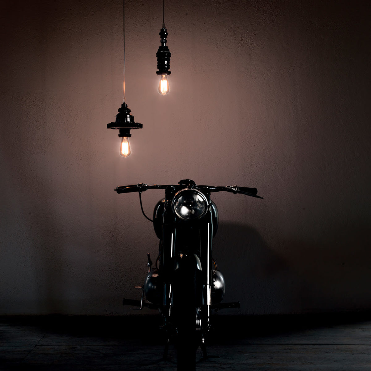 Mek S Black Pendant Lamp by Karman