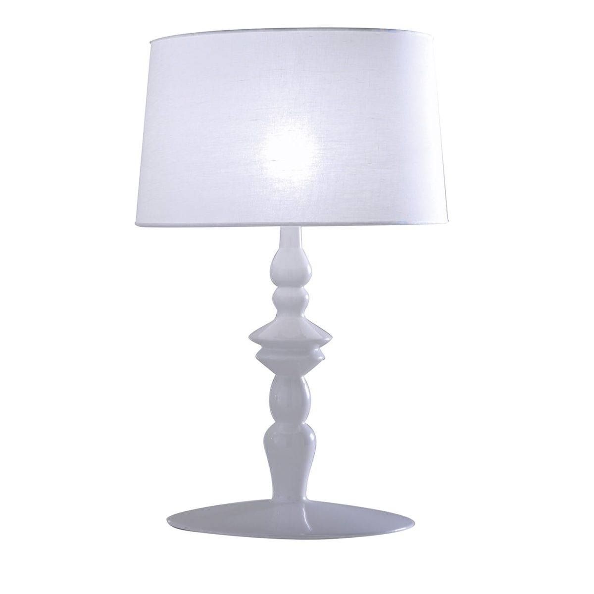 Alì e Babà Small White Table Lamp by Karman