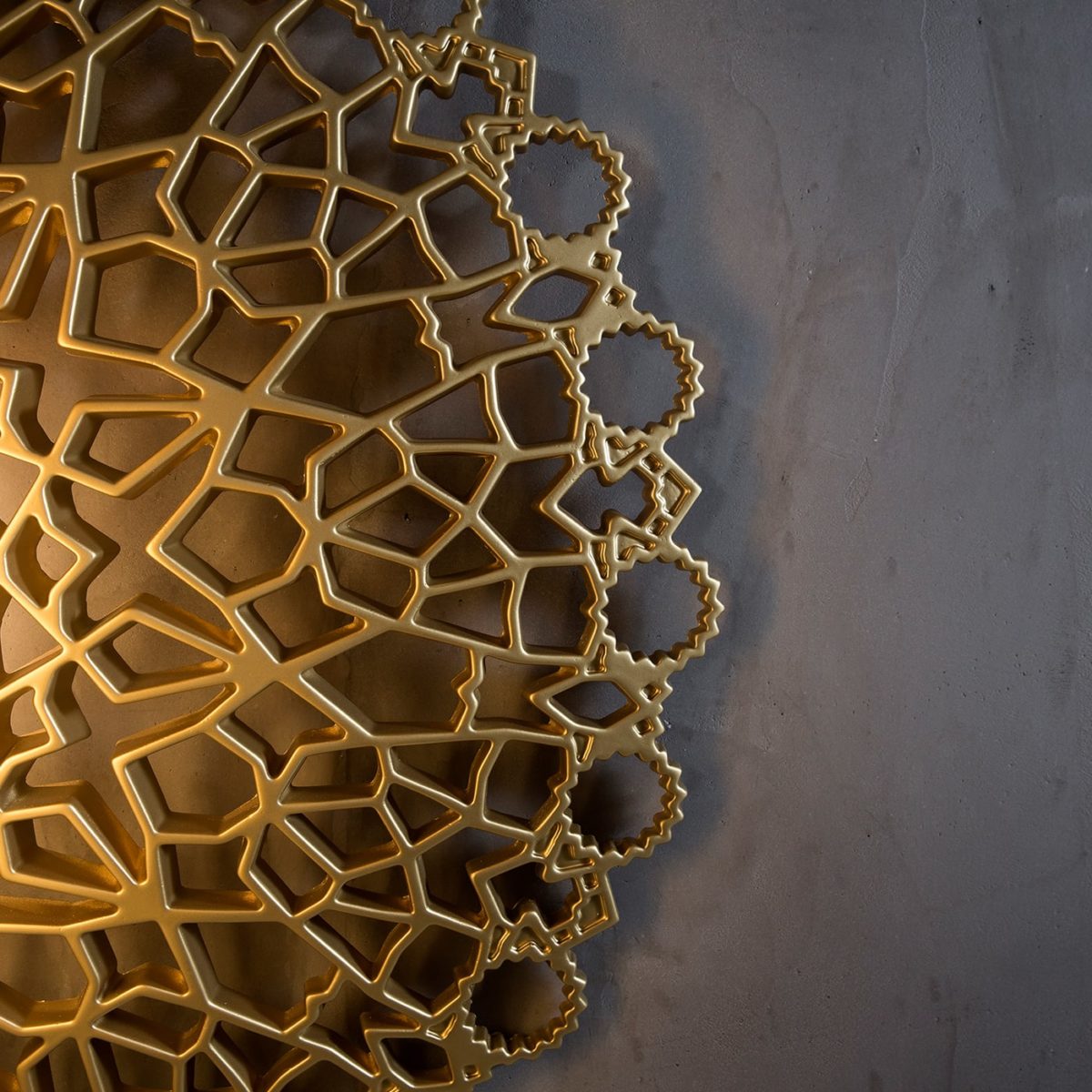 Notredame Large Gold en Wall Lamp by Karman