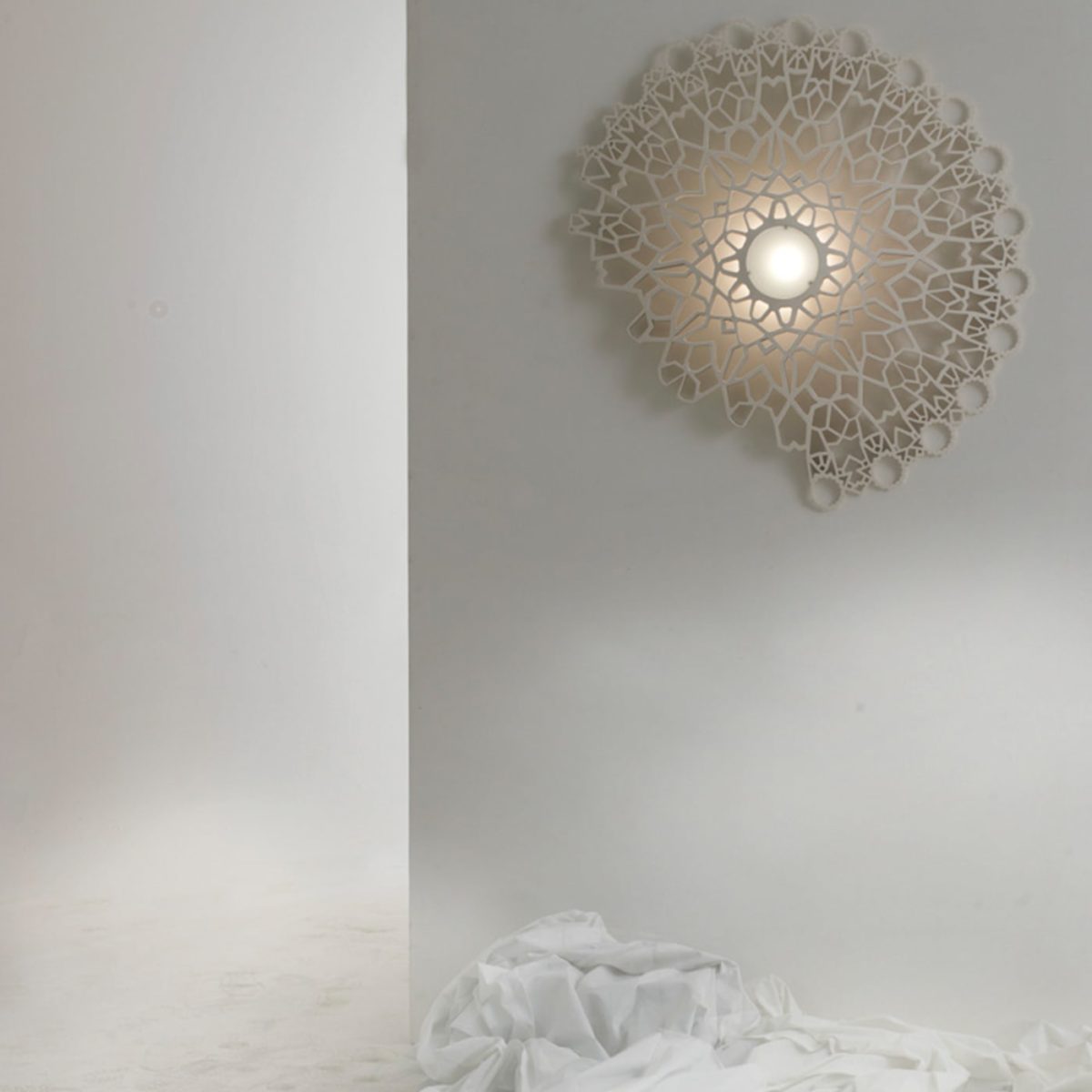 Notredame Large White Wall Lamp by Karman