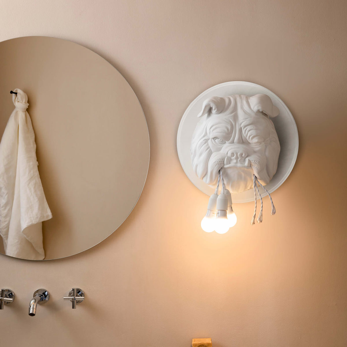 Amsterdam White Wall Lamp by Karman