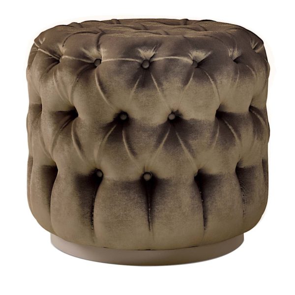 Hour of Art Quilted Pouf by Carpanese Home