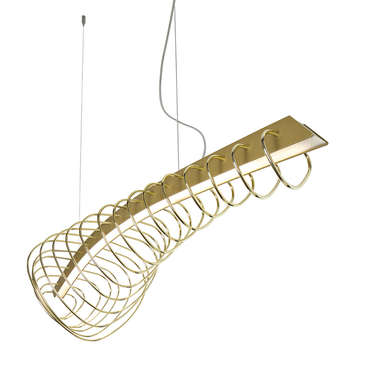 Whale Metal Hanging Light by MM Lampadari