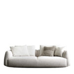 Naxos 3-Seater White Sofa by Ferri 1956