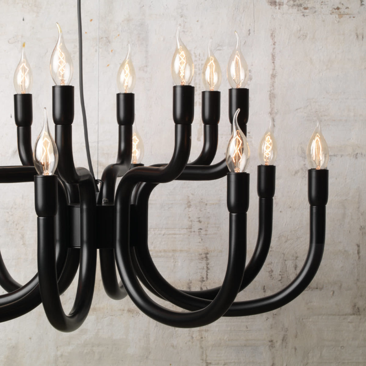 Snoob Small Black Chandelier by Karman