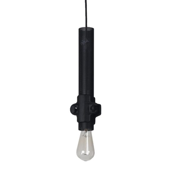 Nando L Black Pendant Lamp by Karman