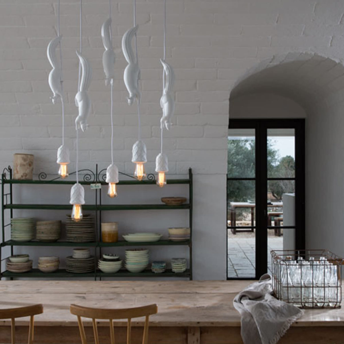 Nando S White Pendant Lamp by Karman