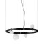 Stant 4-Light Large Circular Black Chandelier by Karman