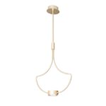 1920 Gold en Pendant Lamp by MM Lampadari