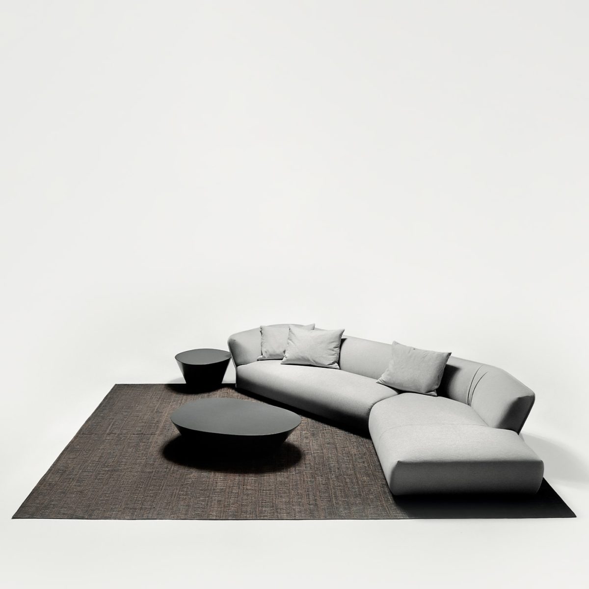 Stone 746 Dark Coffee Table by Ferri 1956