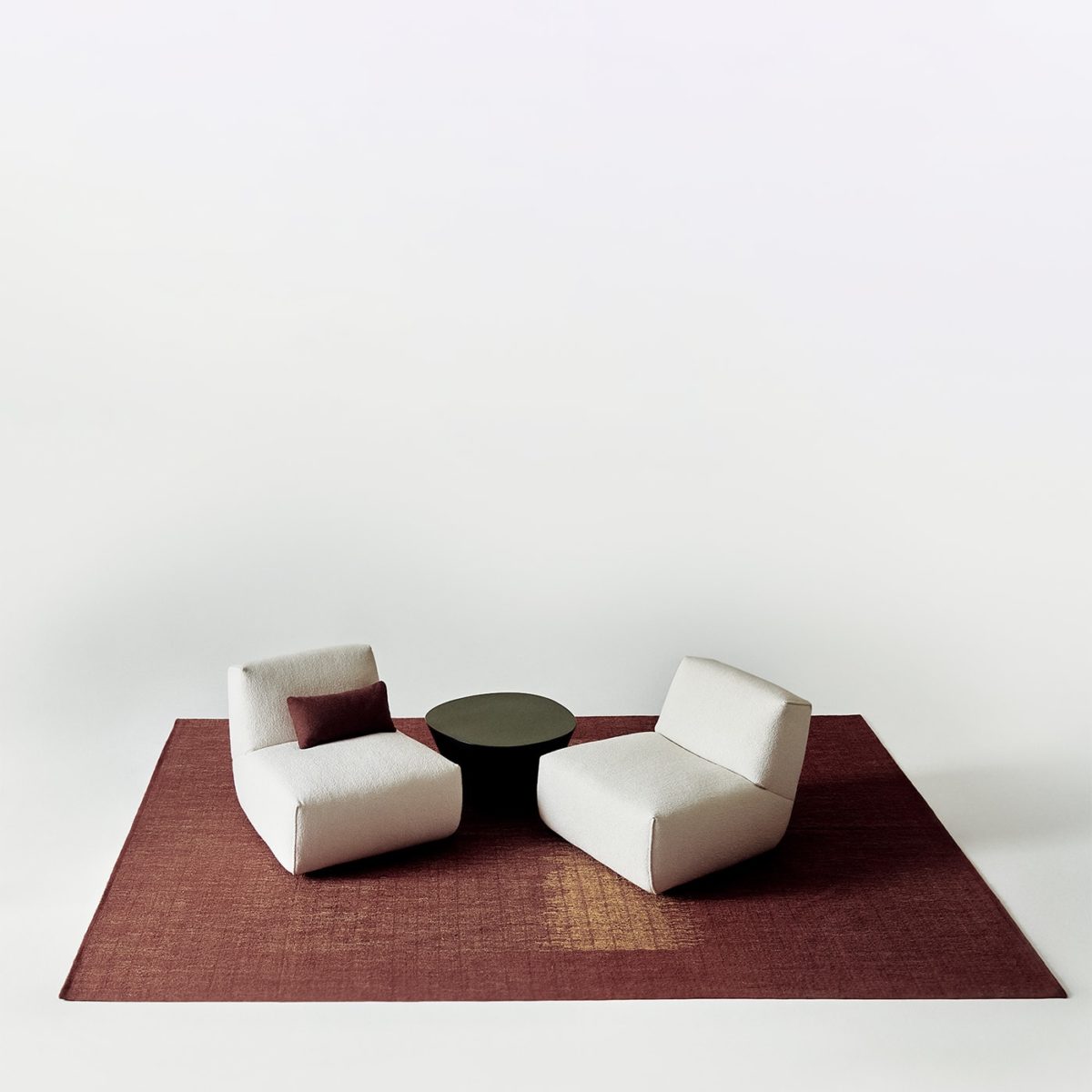 Stone 746 Dark Coffee Table by Ferri 1956