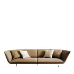 Athene 3-Seater Leather Sofa by Ferri 1956