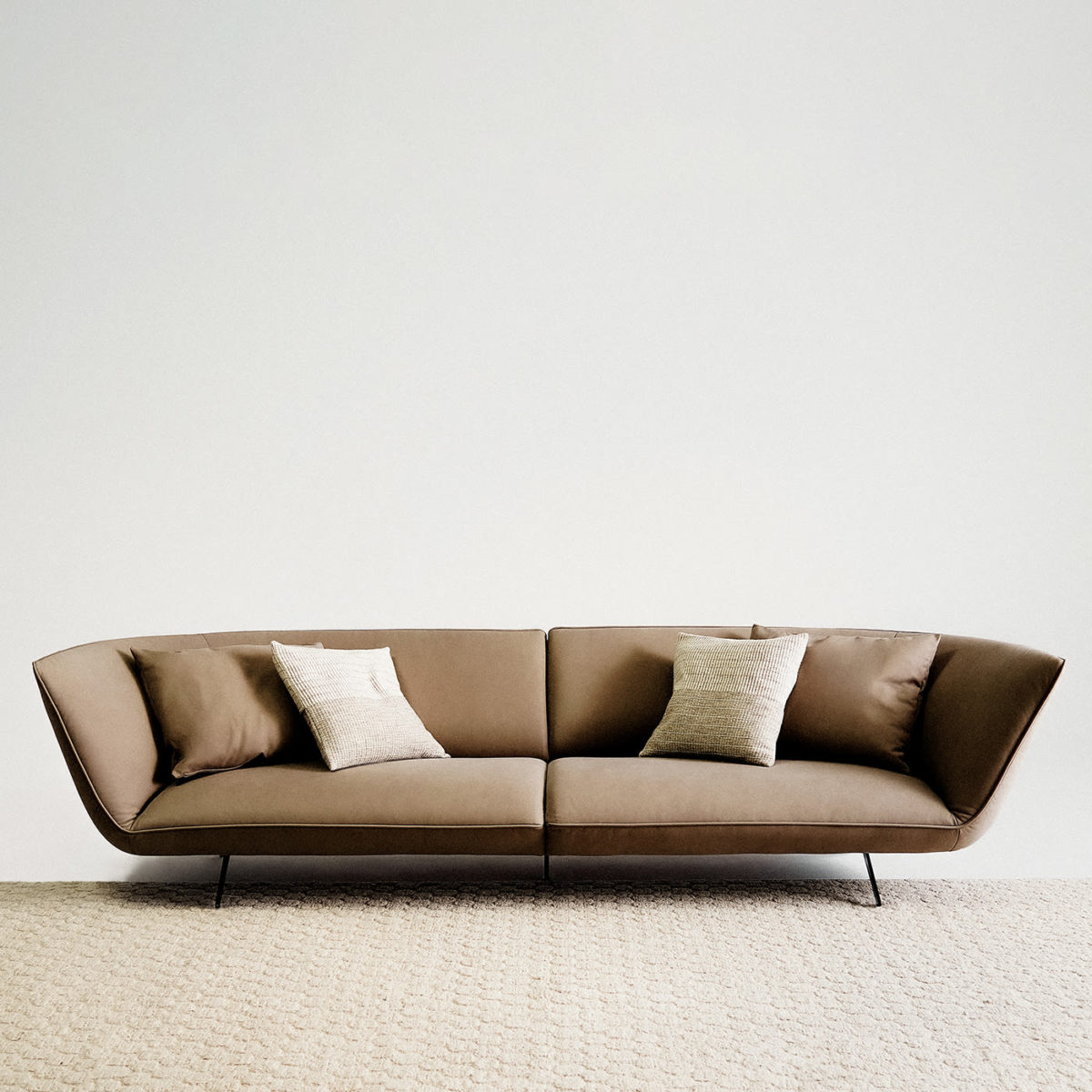 Athene 3-Seater Leather Sofa by Ferri 1956