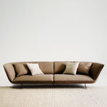 Athene 3-Seater Leather Sofa by Ferri 1956