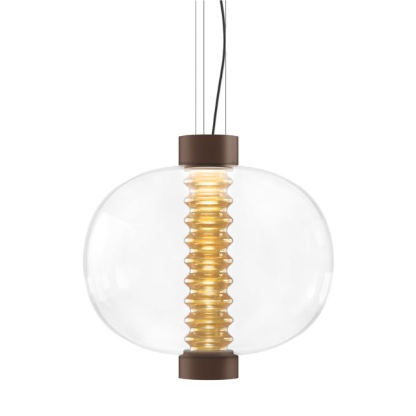 Bohla Amber Suspension Lamp by KDLN