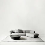 Stone 747 Dark Coffee Table by Ferri 1956