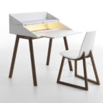 Bureau White Writing Desk by Casamania & Horm