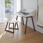 Bureau White Writing Desk by Casamania & Horm