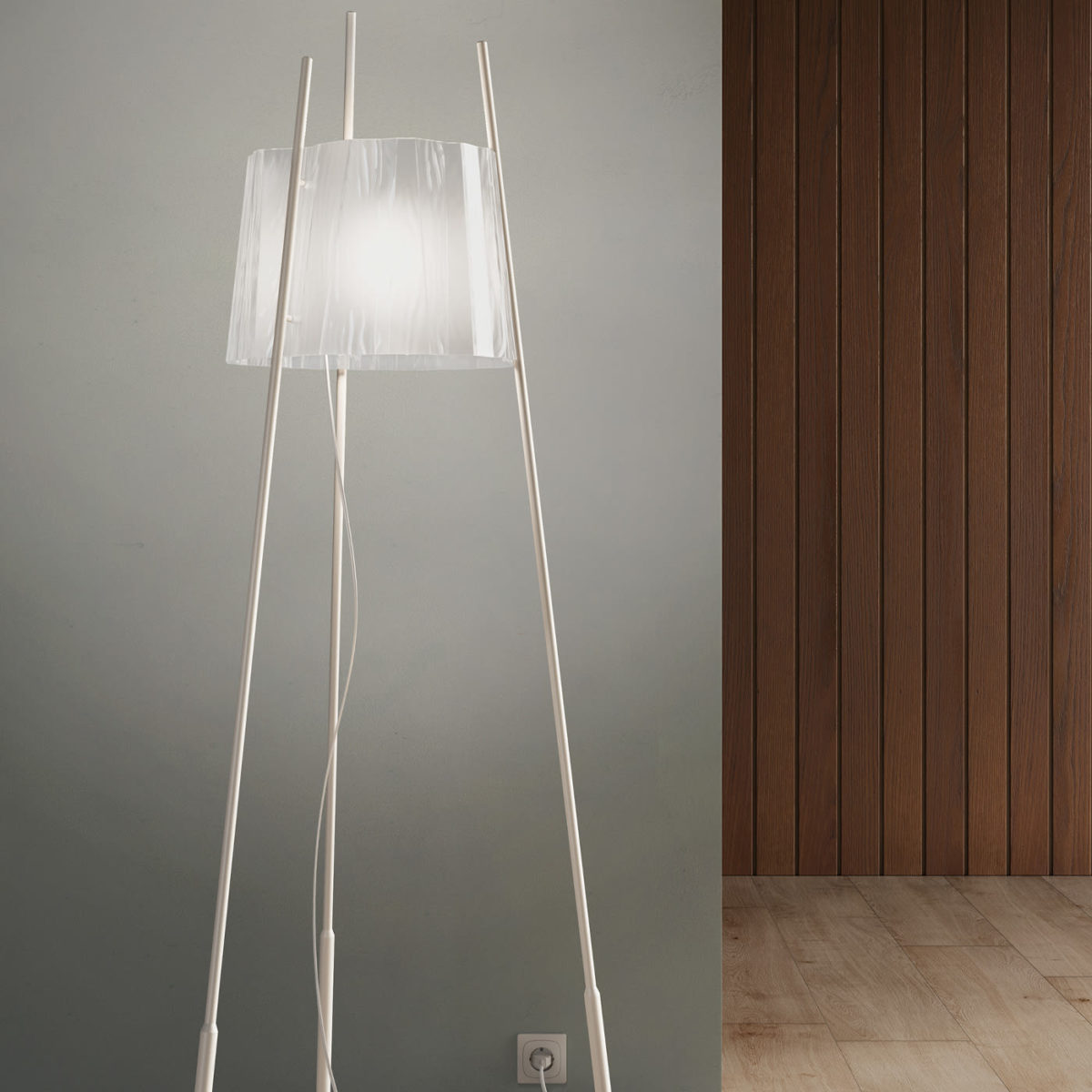 Tyla White Floor Lamp by KDLN