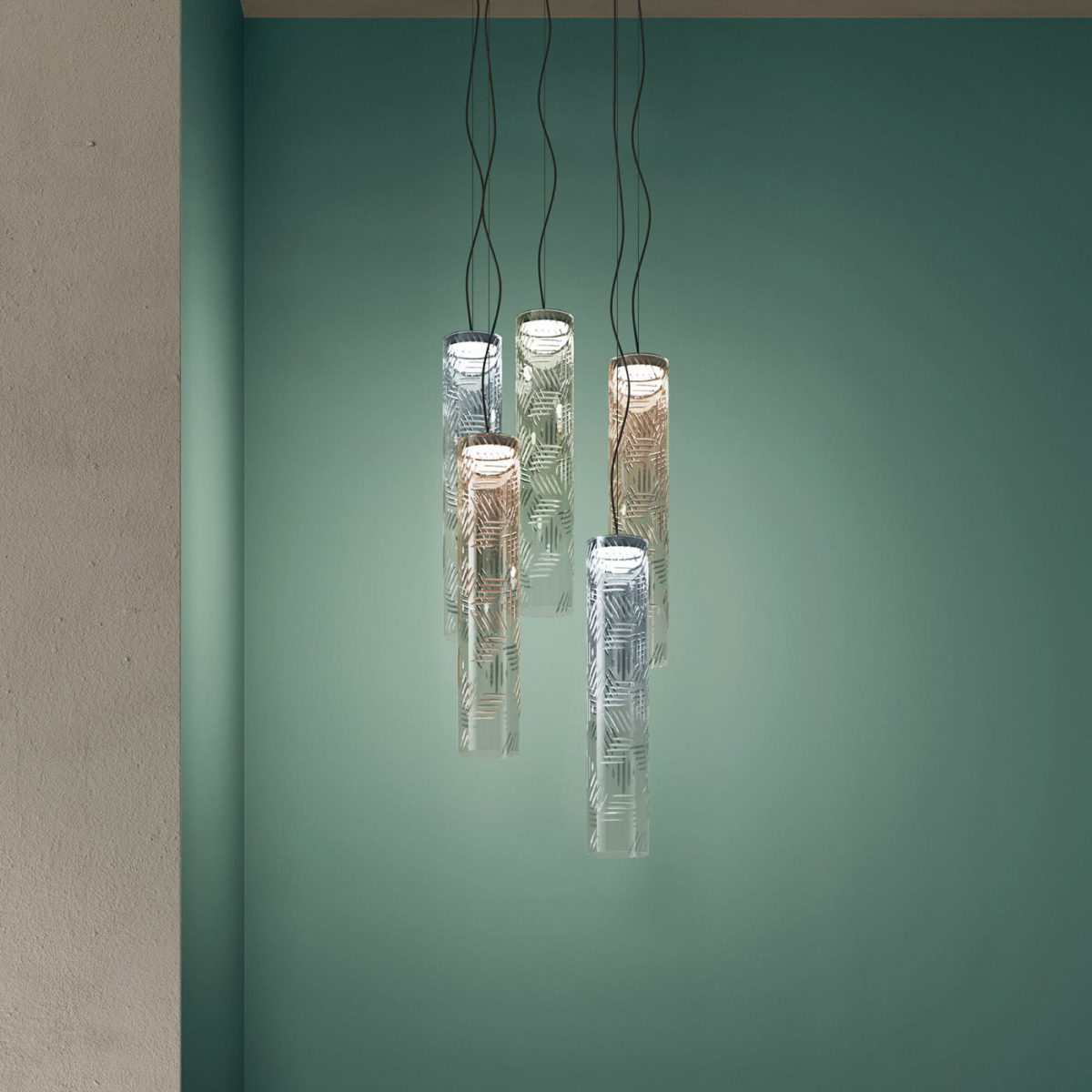 Jer 1 Blue Suspension Lamp by KDLN