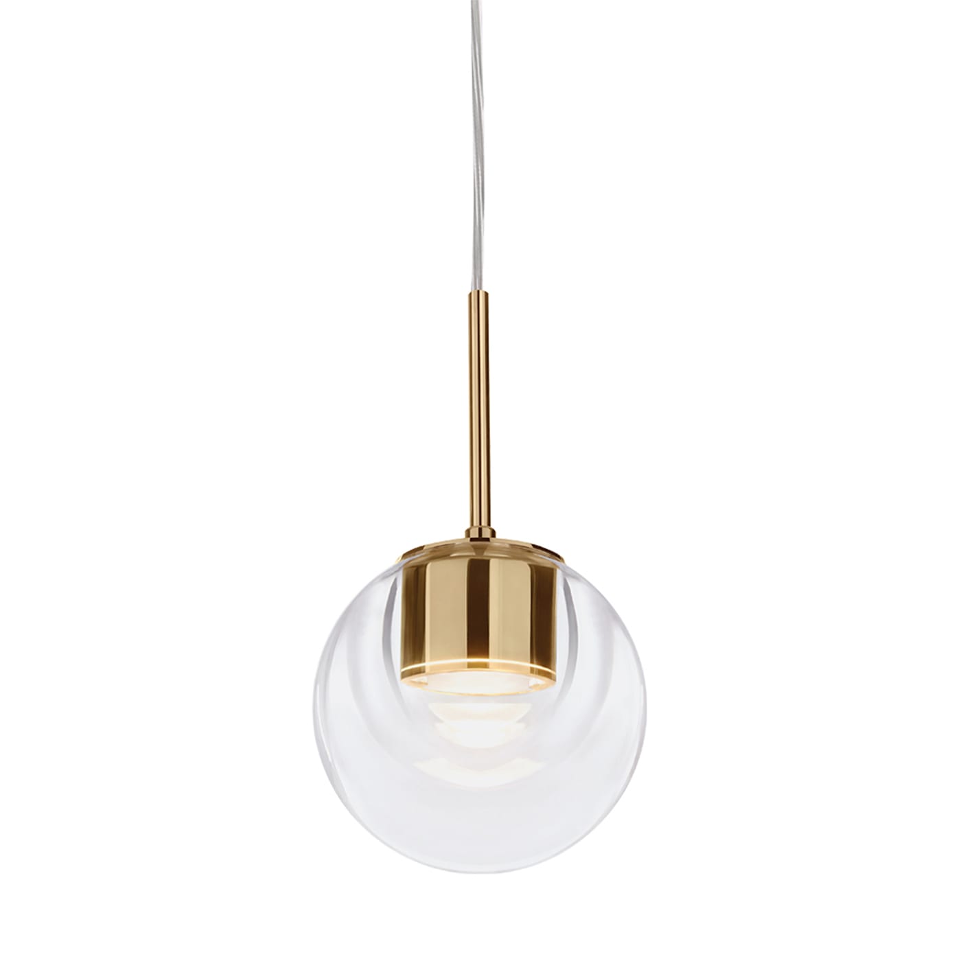 DEW Brass Suspension Lamp by KDLN