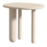 Tottori Ivory Accent Table by Driade