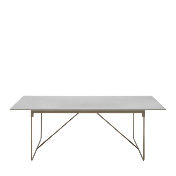 Mingx Rectangular Gray  & Bronze  Table by Driade