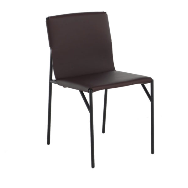 Tout Le Jour Brown Leather Chair by Casamania & Horm