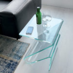 Zeta Transparent Side Table/Magazine Holder by SOVET Italia