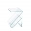 Zeta Transparent Side Table/Magazine Holder by SOVET Italia
