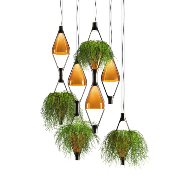 Viceversa Amber Suspension Lamp #2 by KDLN