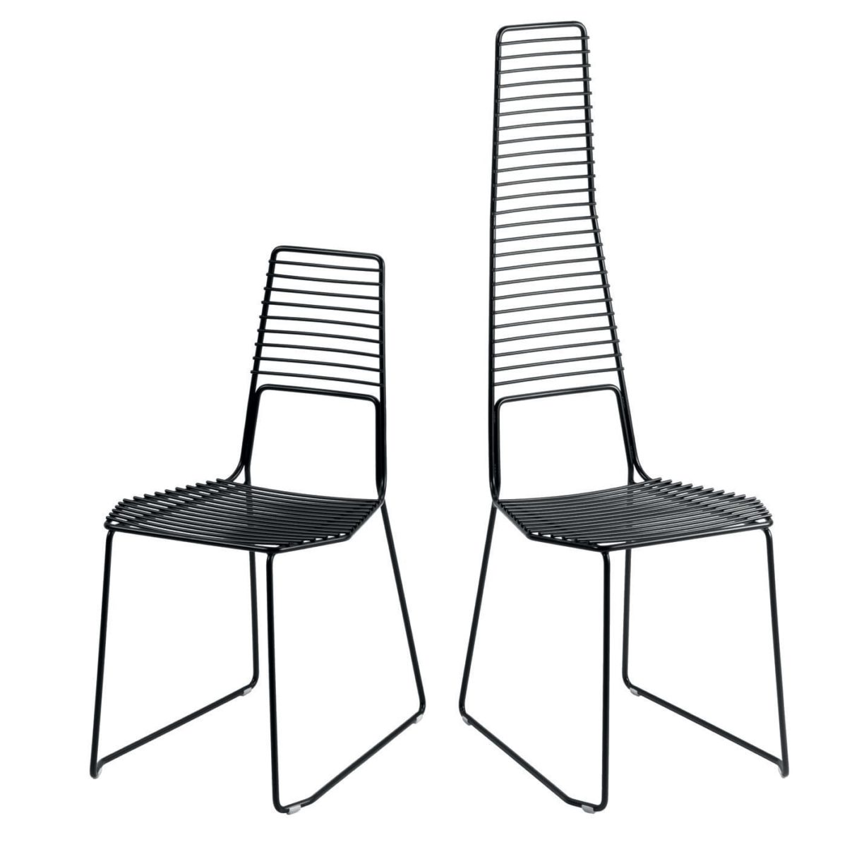 Alieno Set of 2 Black Chairs by Casamania & Horm