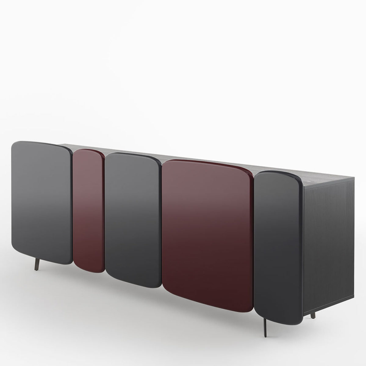 Spectro Gray  and Red Sideboard by Casamania & Horm