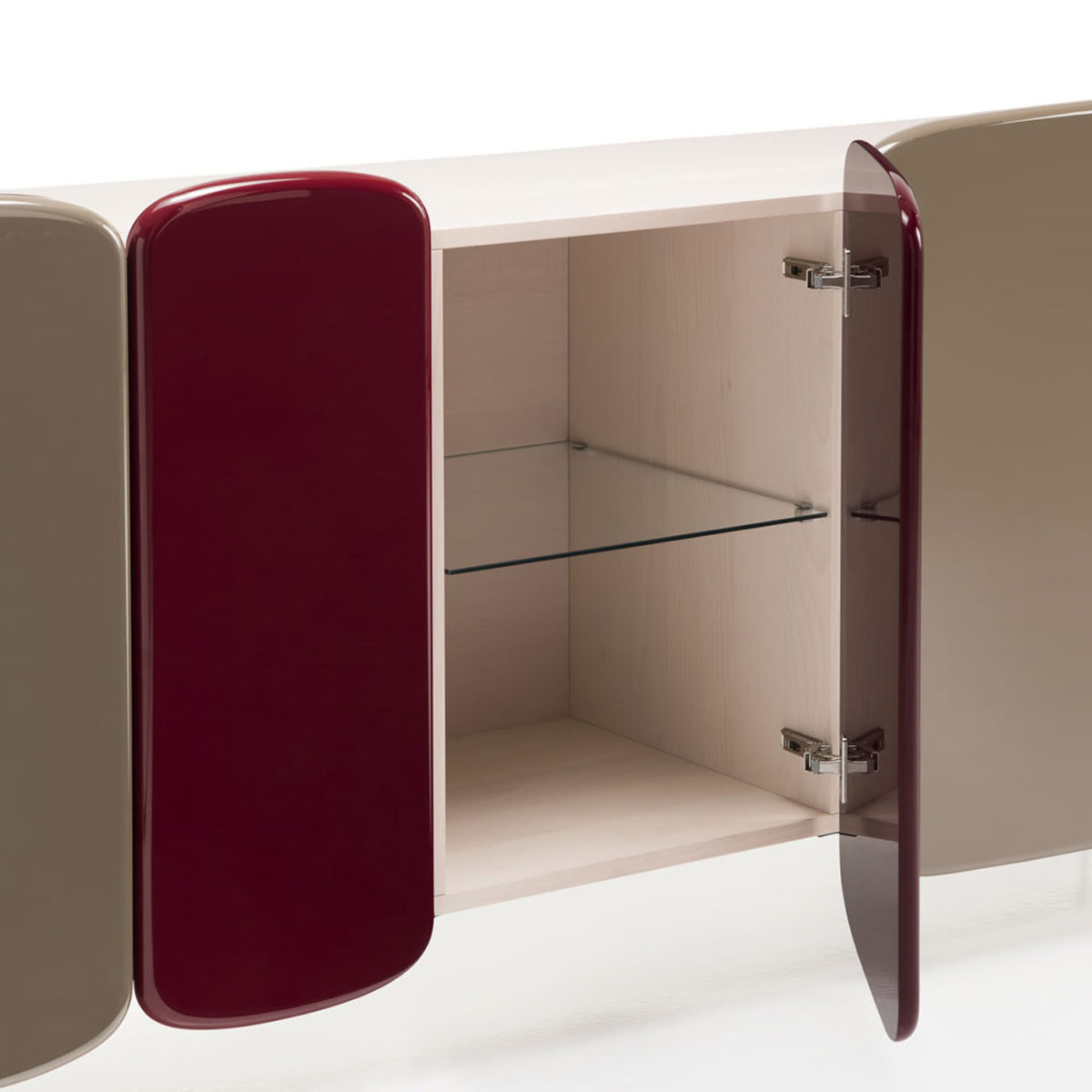 Spectro Gray  and Red Sideboard by Casamania & Horm