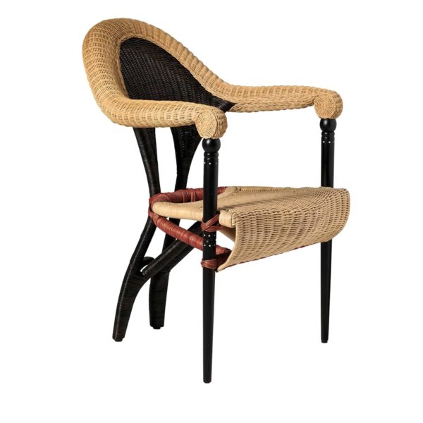 Liba Polychrome Wicker Armchair by Driade