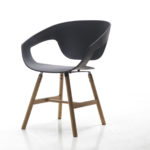 Vad Set of 2 Black Chairs by Casamania & Horm