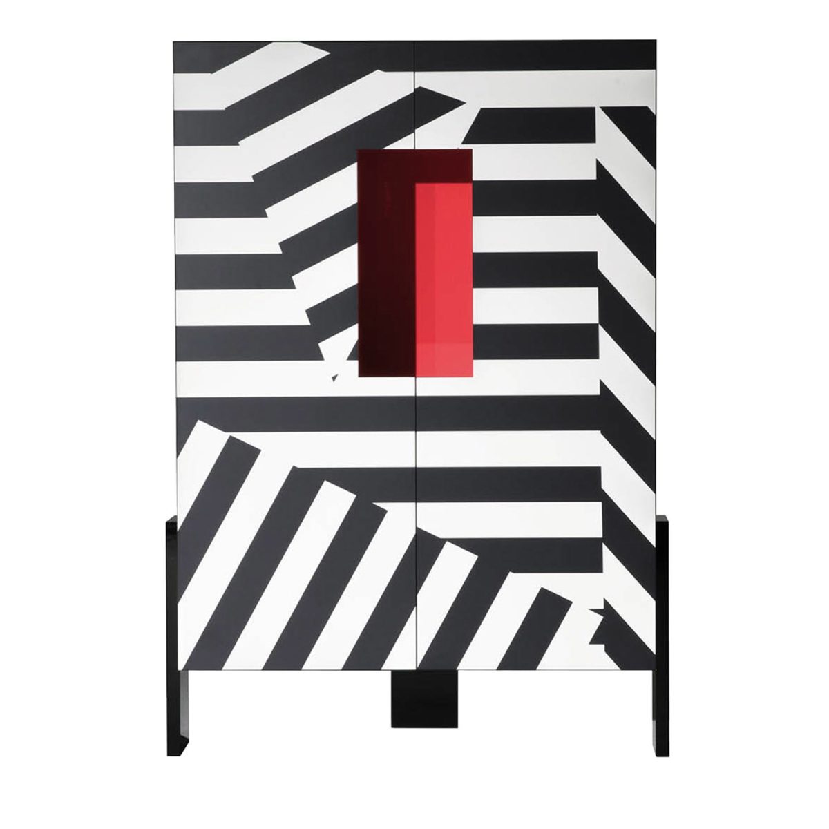 Ziqqurat Striped Polychrome Cabinet by Driade