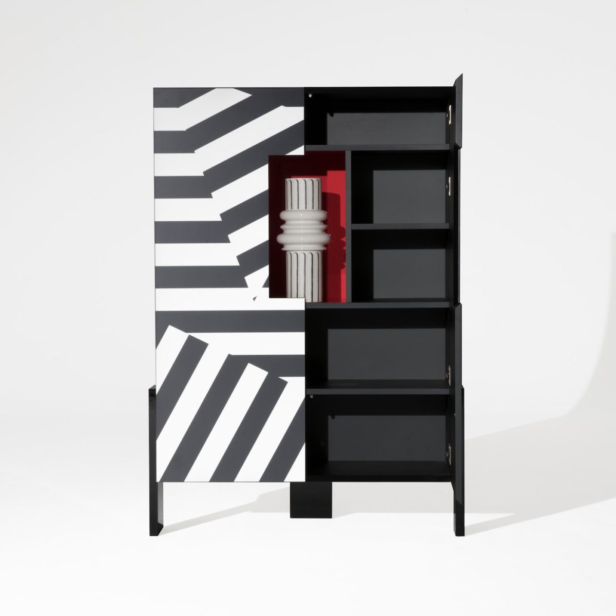 Ziqqurat Striped Polychrome Cabinet by Driade