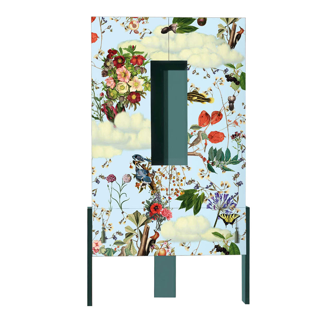 Ziqqurat Floral Polychrome Cabinet by Driade