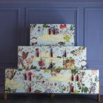 Ziqqurat 3-Module Floral Polychrome Cabinet by Driade