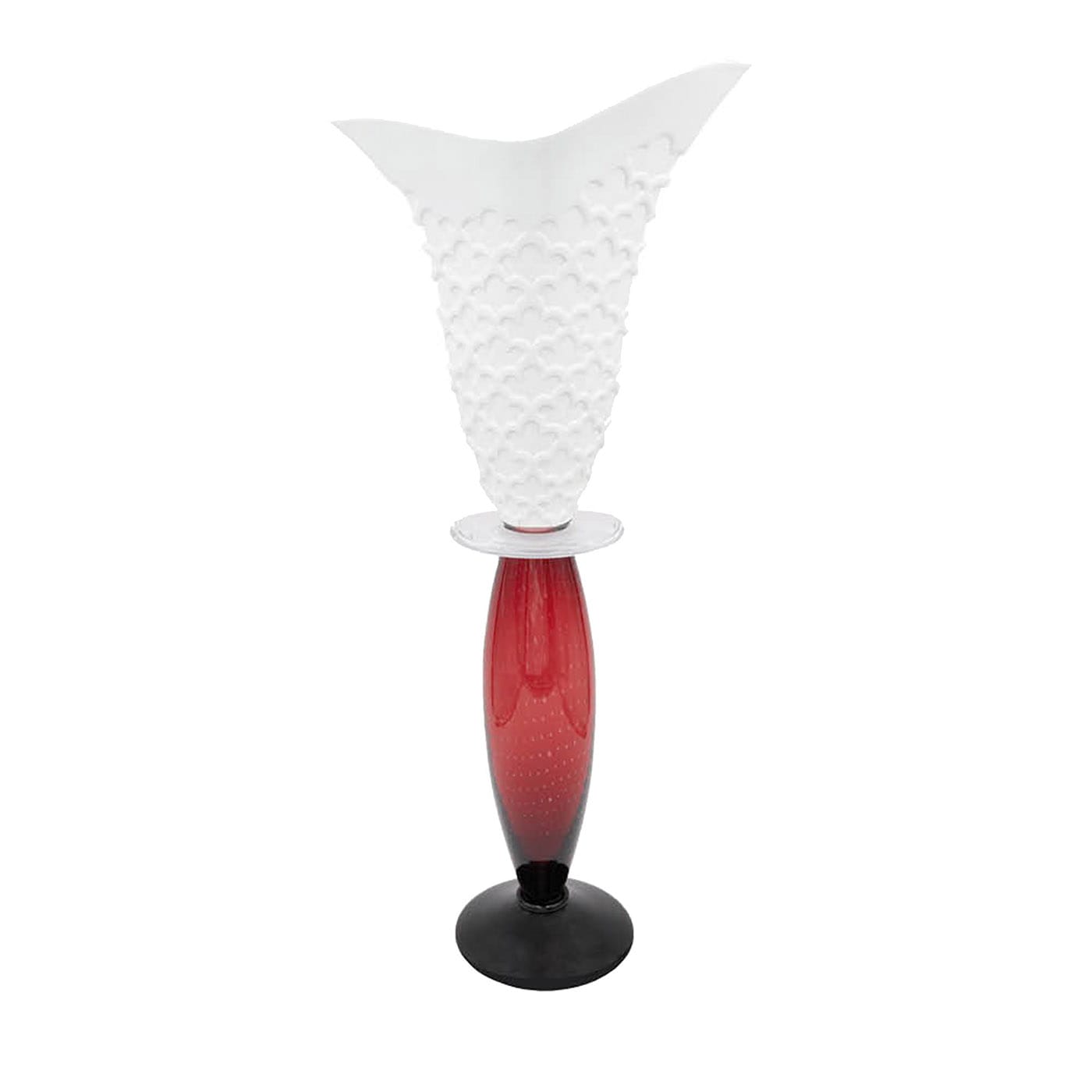 Celine White & Red Vase by Driade