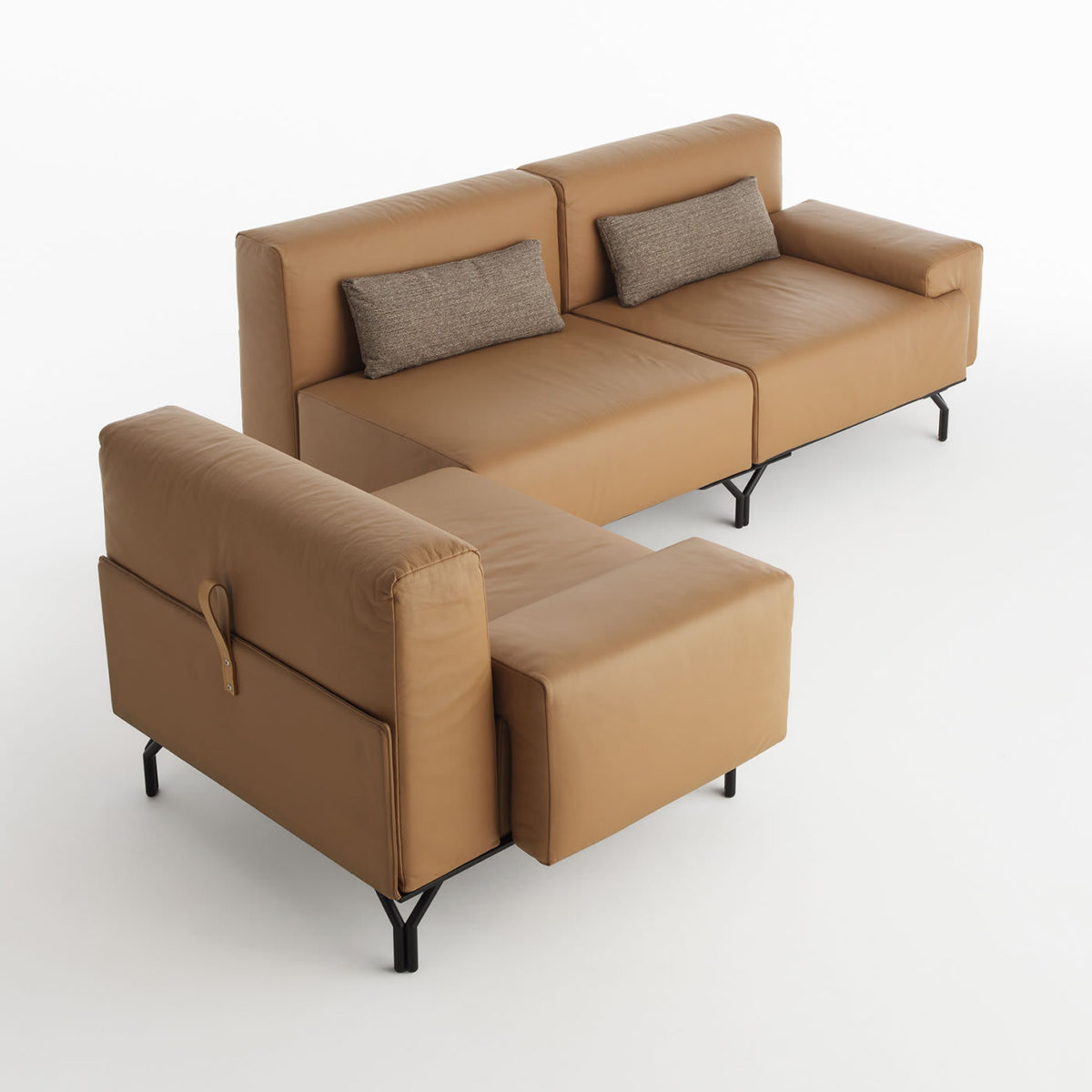 Summit Brown 3-Seater Sofa by Casamania & Horm