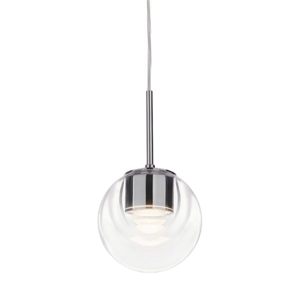 DEW Chrome Suspension Lamp by KDLN